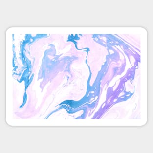 Blue and Pink Marble Pattern Sticker